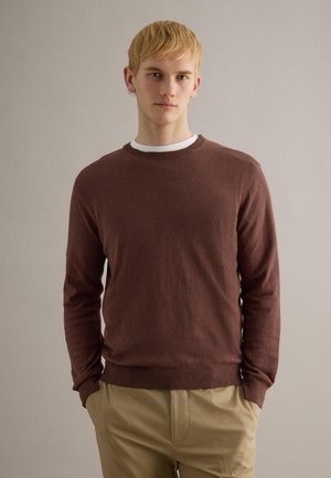 REGULAR FIT - Jersey de punto - chocolate brown