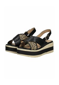 REGARDE LE CIEL Sandali con plateau - black