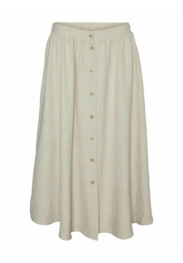 ROCK VMMELANEY H/W BUTTON CALF WVN EXP - A-line skirt - overcast4