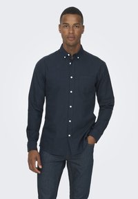 Only & Sons - ONSALVARO SLIM SHIRT - Shirt - dark navy Thumbnail Image 1