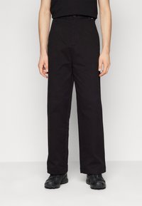 Calvin Klein MODERN RELAXED WIDE - Broek - black