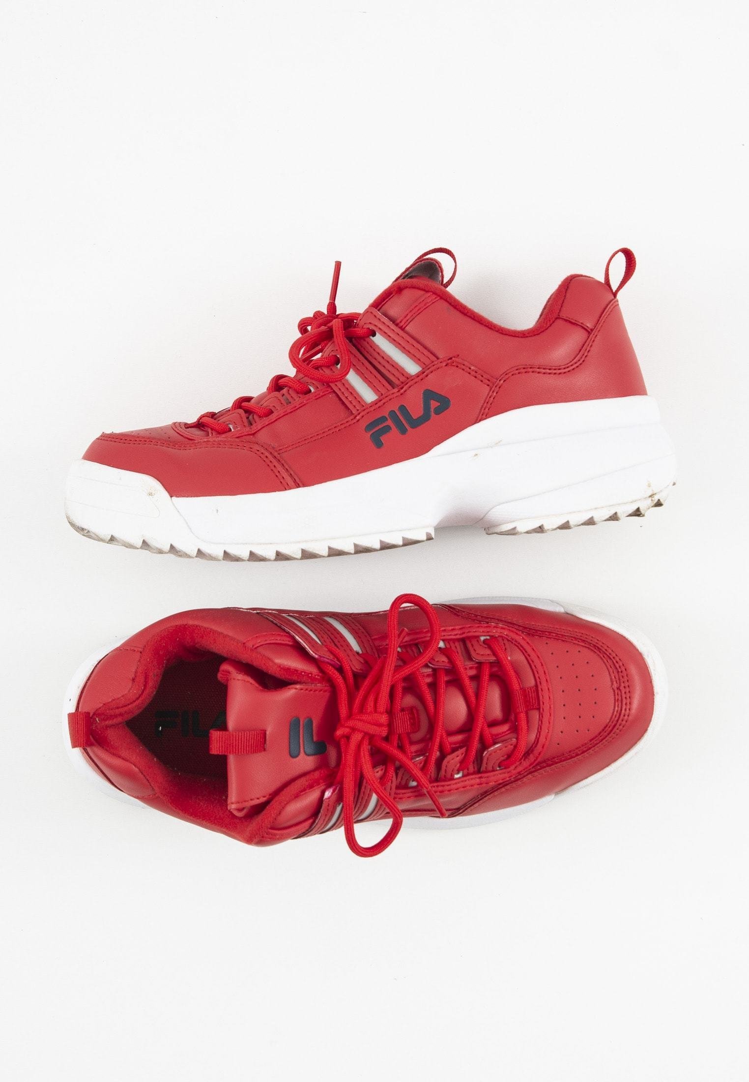 fila sneakers rood