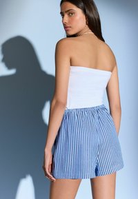 Next TEXTURED STRIPE TIE WAIST   REGULAR FIT - Shorts - blue