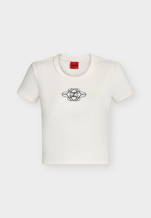 HUGO, DELANOR - T-shirt basique - open white