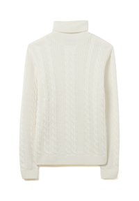PIOMBO TURTLENECK REGULAR FIT WITH JACQUARD PATTERN - Jumper - optical white