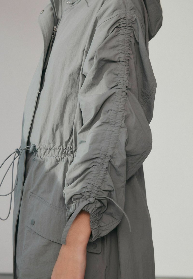 Next - LONGLINE SHOWER RESISTANT REGULAR FIT - Regenjacke / wasserabweisende Jacke - grey, Vergrößern