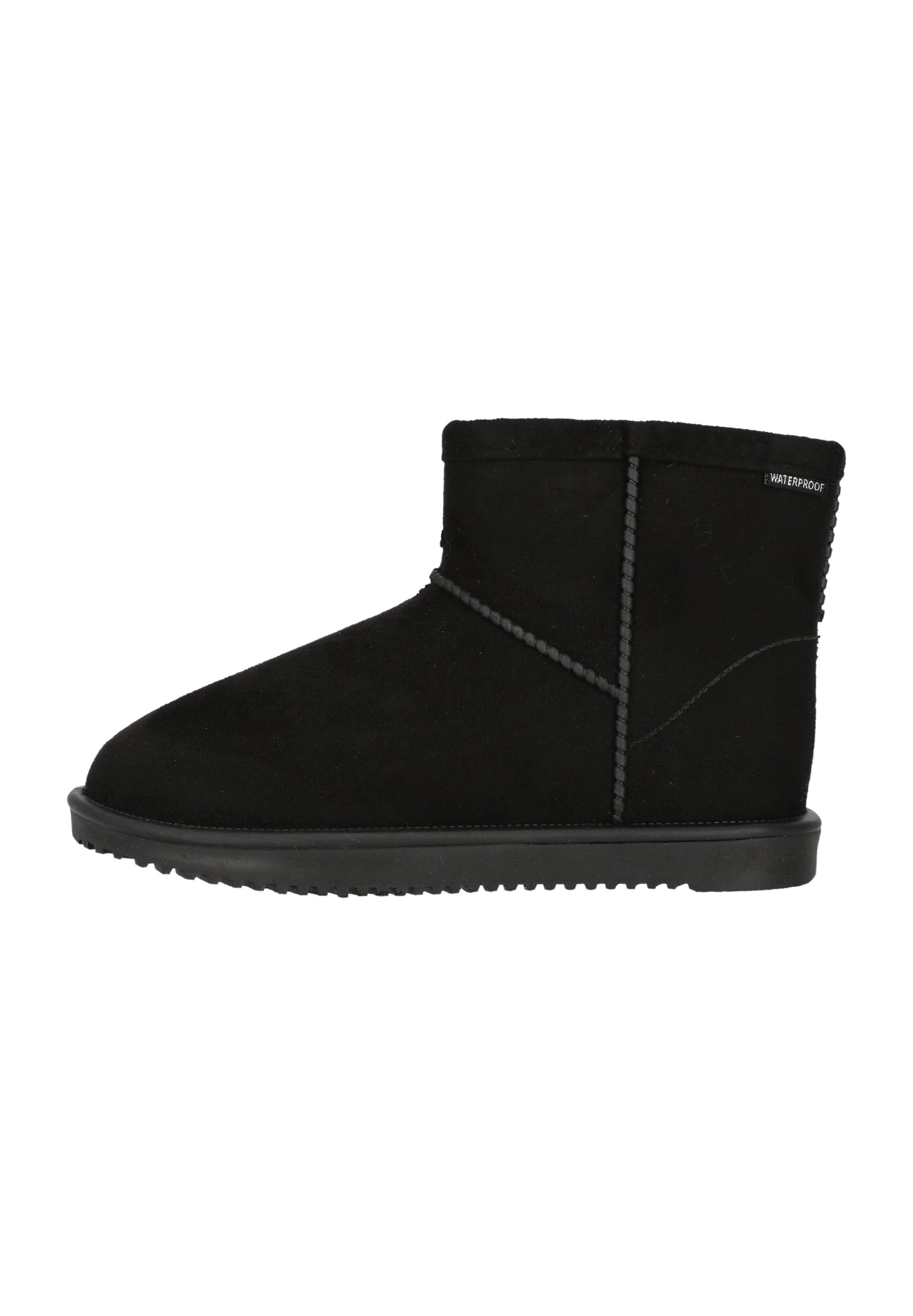 Black winter boots