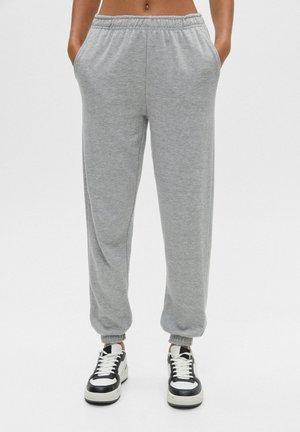 BASIC - Pantaloni sportivi - mottled grey