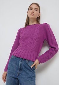 Calliope CON ROUCHES  - Strickpullover - viola