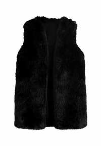 LONGLINE REGULAR FIT - Strukirani kaput - black
