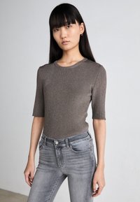 LIU JO PANT AUTHENTIC BEAT - Jean bootcut - grey