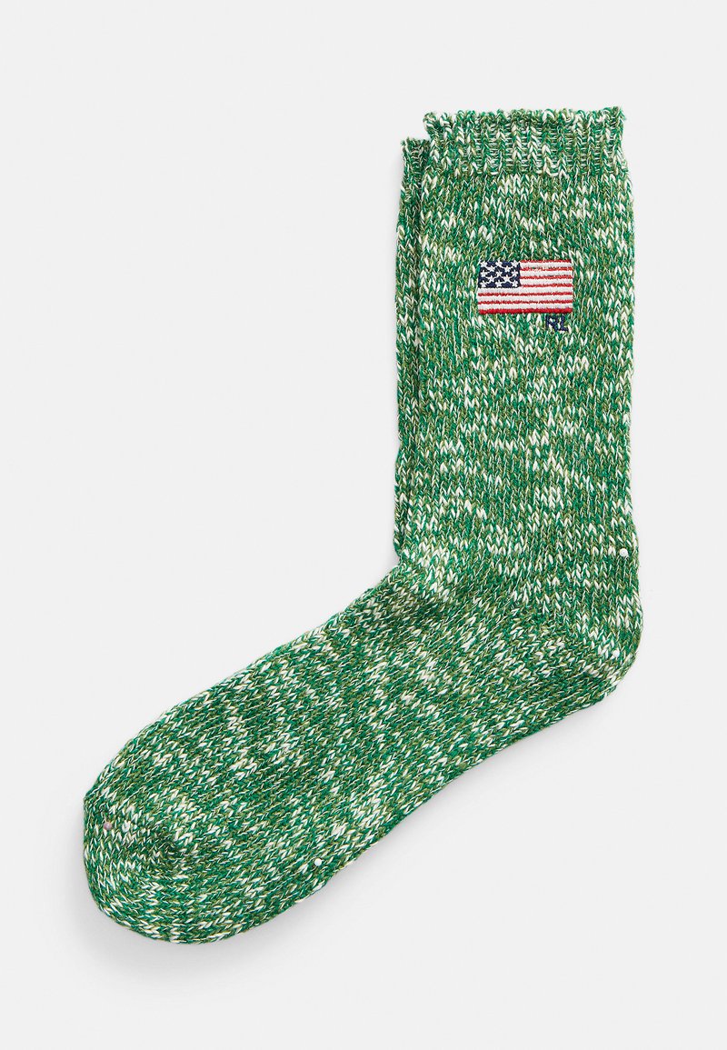 Polo Ralph Lauren FLAG ON RAG CREW SOCK SINGLE - Strømper - bright ...