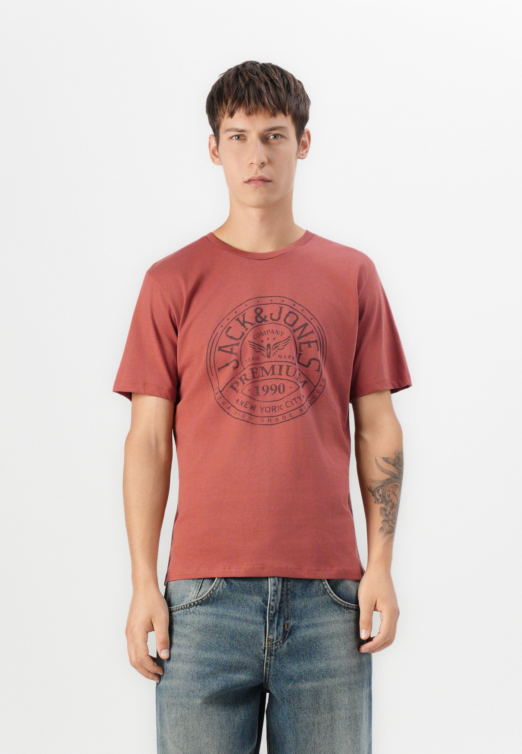 Jack & Jones JPRBLUZACK - T-shirt z nadrukiem/czarny