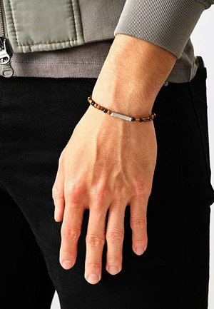 Armband - braun silber