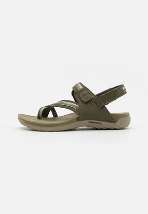TERRAN 3 CUSH CONVERT POST - Chodecké sandály - olive