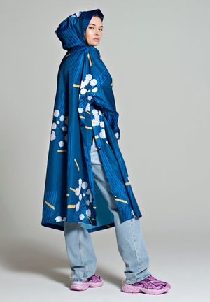 RAINKISS, JAPANESE BLOSSOM - RAIN PONCHO-BLUE-ONE SIZE - Parka - blue