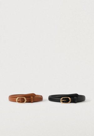 2 PACK - Cintura - black/cognac
