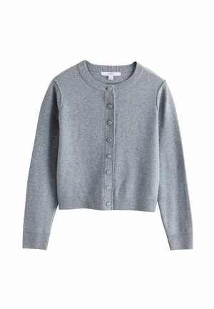 Next, SUPERSOFT CREW NECK LONG SLEEVE CARDIGAN - Cardigan - grey marl