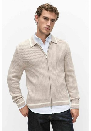 BONDELID, RUFUS ZIP CARDIGAN - Vest - beige melange