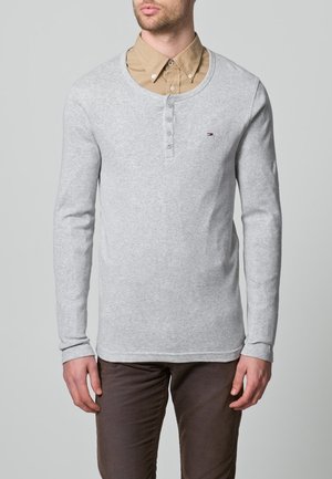 Long sleeved top - mottled light grey