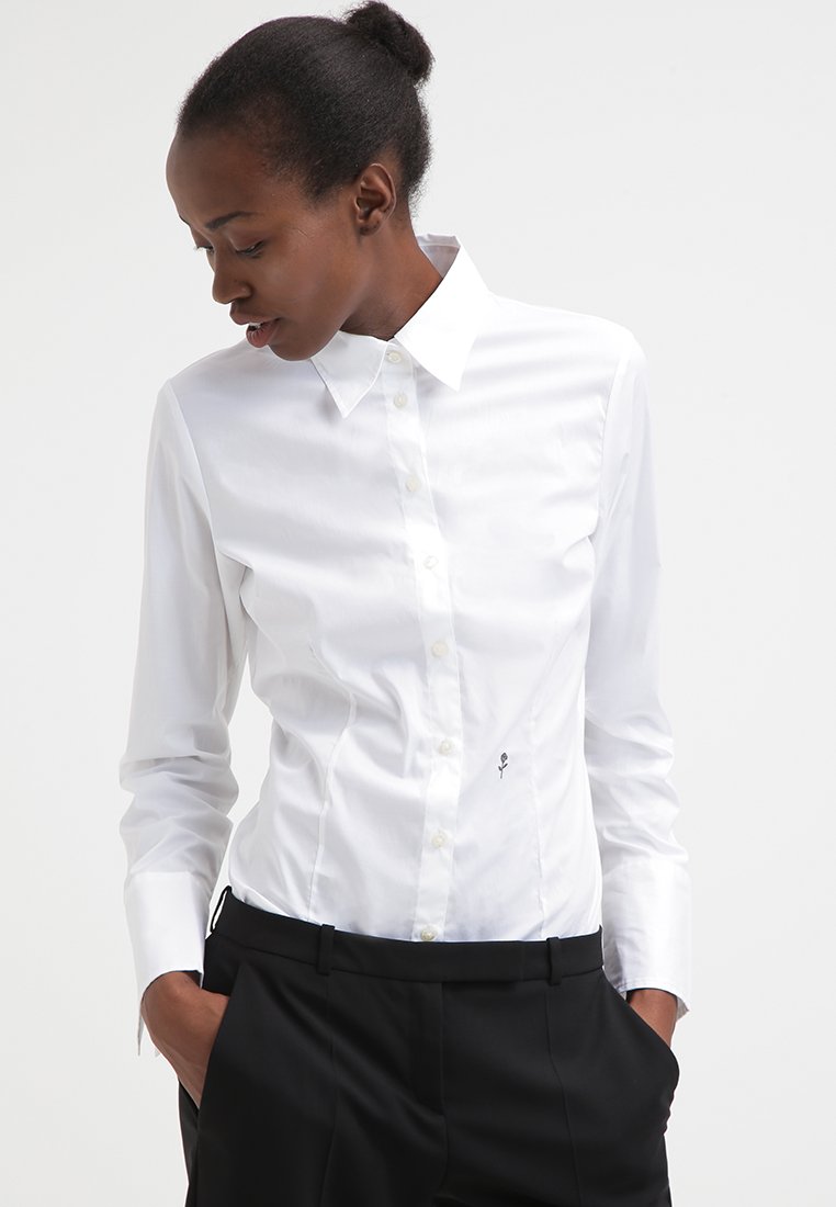 Seidensticker - BUSINESS BODYSTLYE SLIM - Camicia - white, Ingrandire