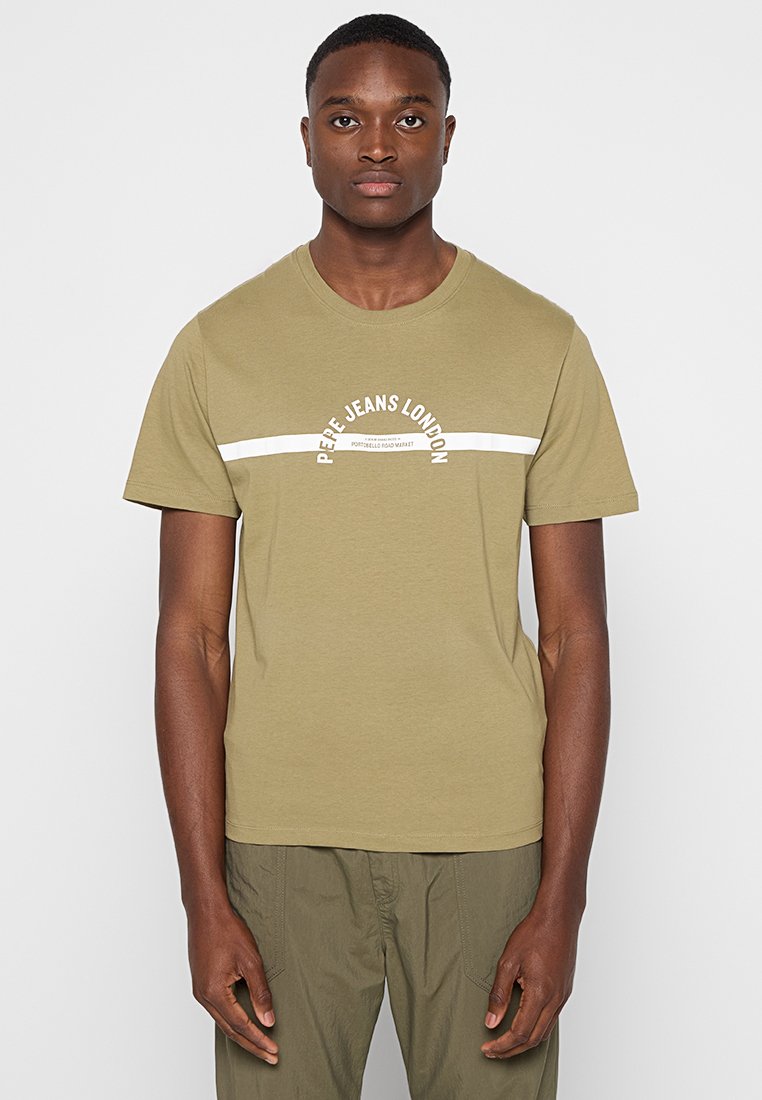 Pepe Jeans T-shirt print kaki