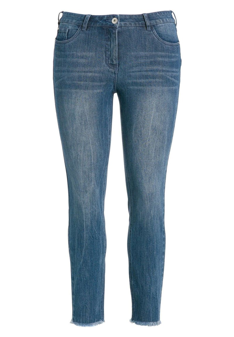 Ulla Popken Slim fit jeans blauw denim/bluedenim