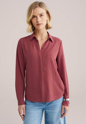 Bluza s gumbima - terra cotta