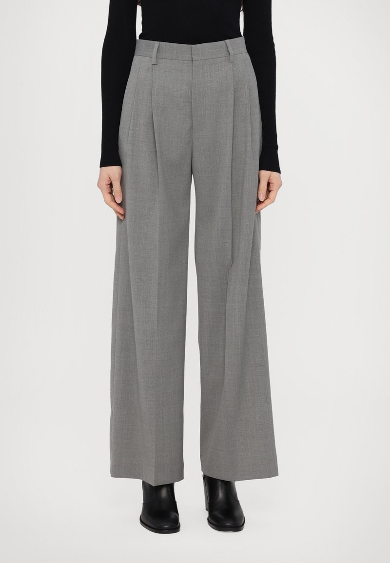 Filippa K - DARCEY TROUSERS - Bukser - grey melan, Forstør