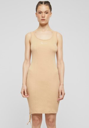 SMALL SIGNATURE GATHERING  - Jumper dress - sand