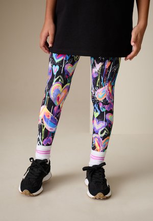 Next, REGULAR FIT - LEGGINGS  . - Legging (type pantalon) - black graffiti heart