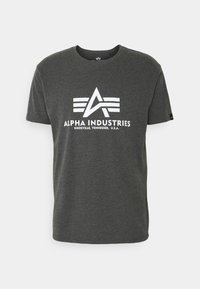 Unselected, charcoal heather/white