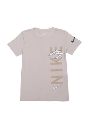 À COL ROND - T-shirt imprimé - beige