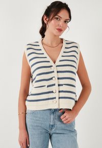 LELA LOOSE FIT - Vesta - ecru indigo