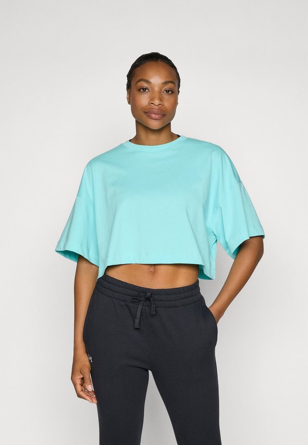 CROPPED - Print T-shirt - basic turquoise