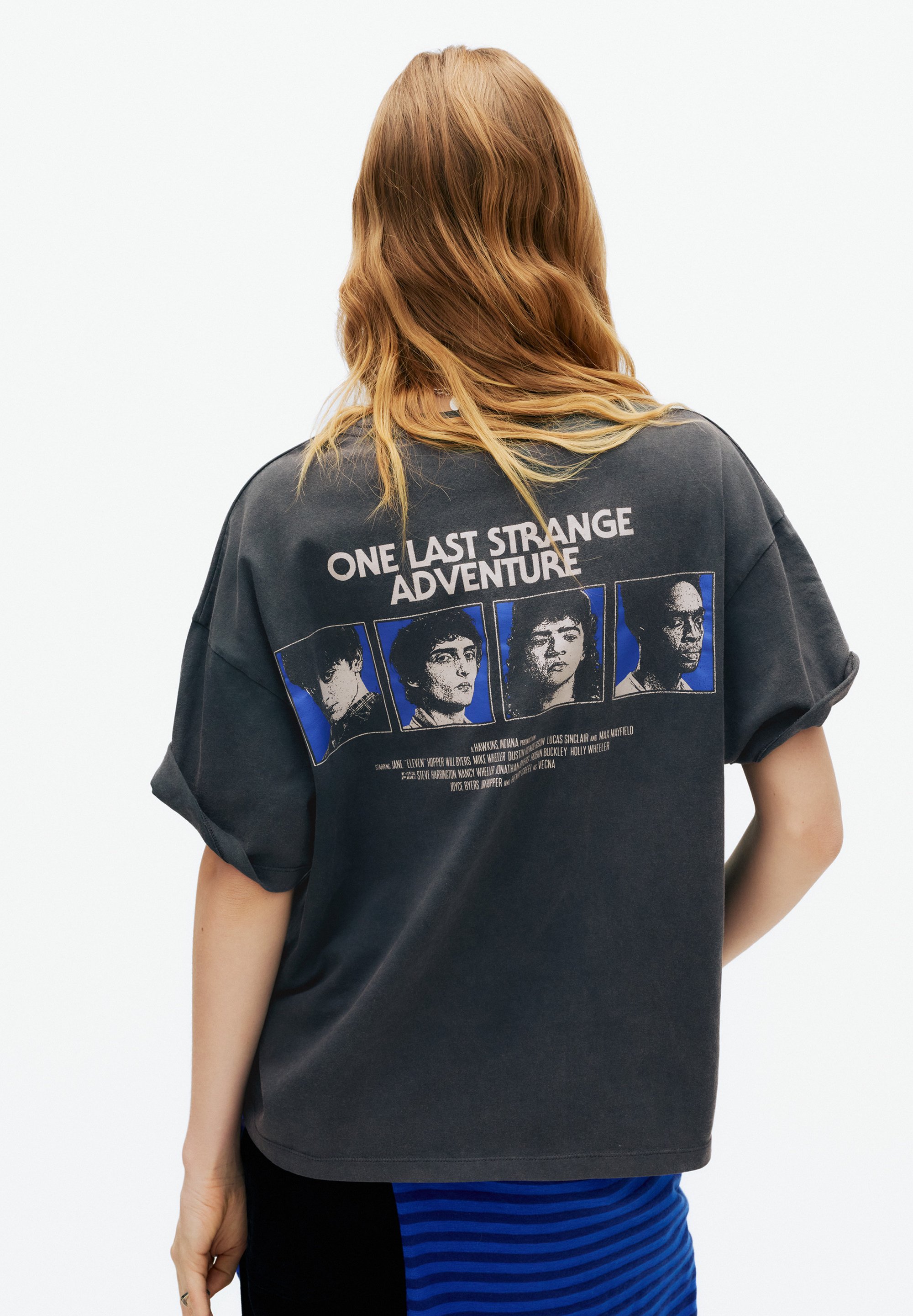 PULL&BEAR STRANGER THINGS - Print T-shirt - black - Zalando