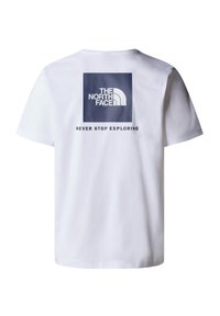 The North Face M SS BOX NSE TEE - Print T-shirt - tnf white summit navy