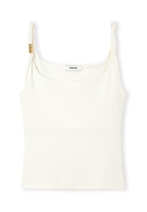 Ipekyol, IPEKYOL T-SHIRT ASYMMETRIC SLEEVE T-SHIRT - Top - ecru