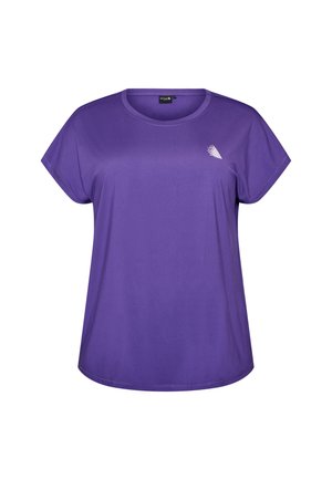 Active by Zizzi, T-SHIRT - T-shirt basic - lila