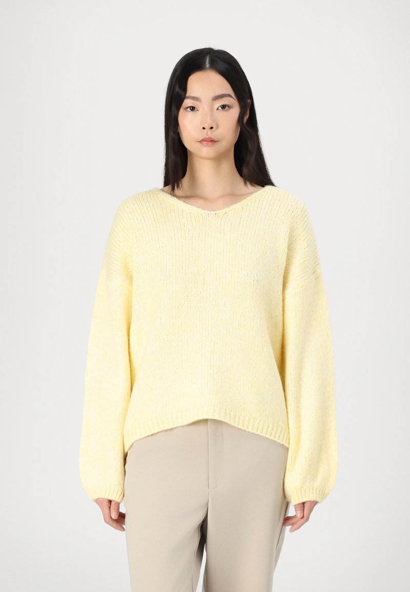 JDY JDYDINEA REVERSIBLE  - Trui - pastel yellow