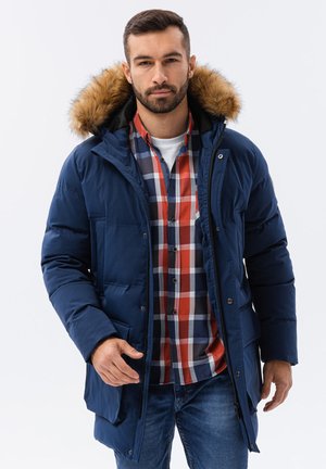 AND POCKETS  - Parka - navy