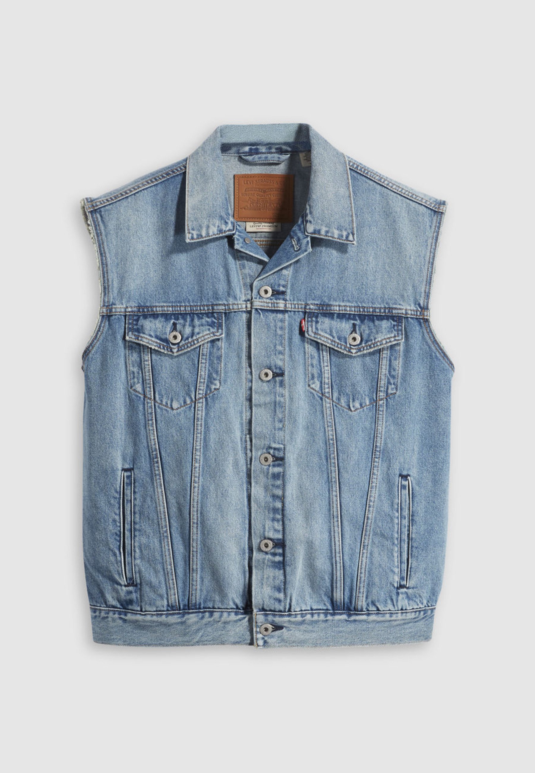 Levi's® RELAXED TRUCKER VEST - Bodywarmer - kentucky blue/blauw
