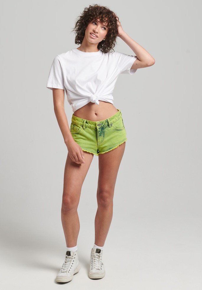 Superdry & Co Jeansshort geel