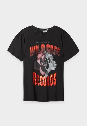 ONLY Carmakoma, CARROXY S/S REG O-NECK TEE JRS - Μπλουζάκι με στάμπα - black