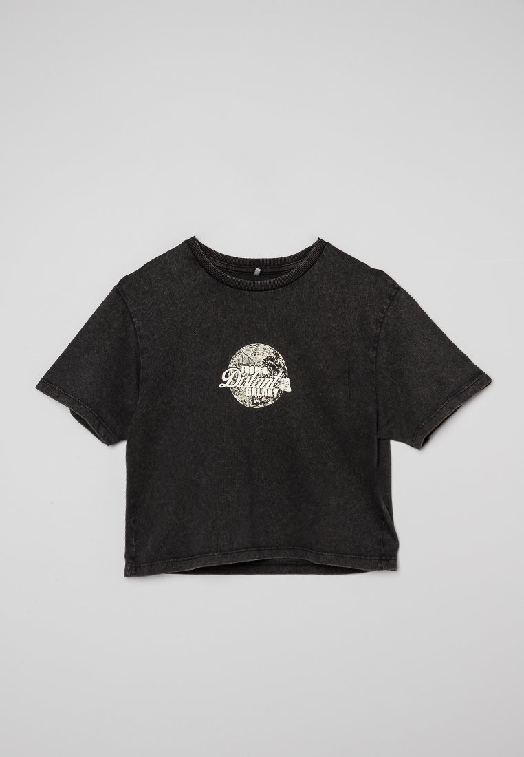 name it T-shirt print zwart