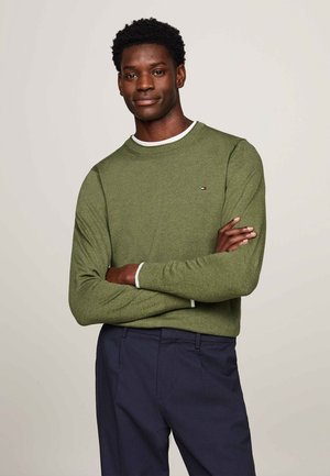 Tommy Hilfiger MOULINE - Strickpullover - faded olive
