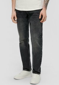 QS REGULAR FIT MID RISE  - Jean droit - anthrazit