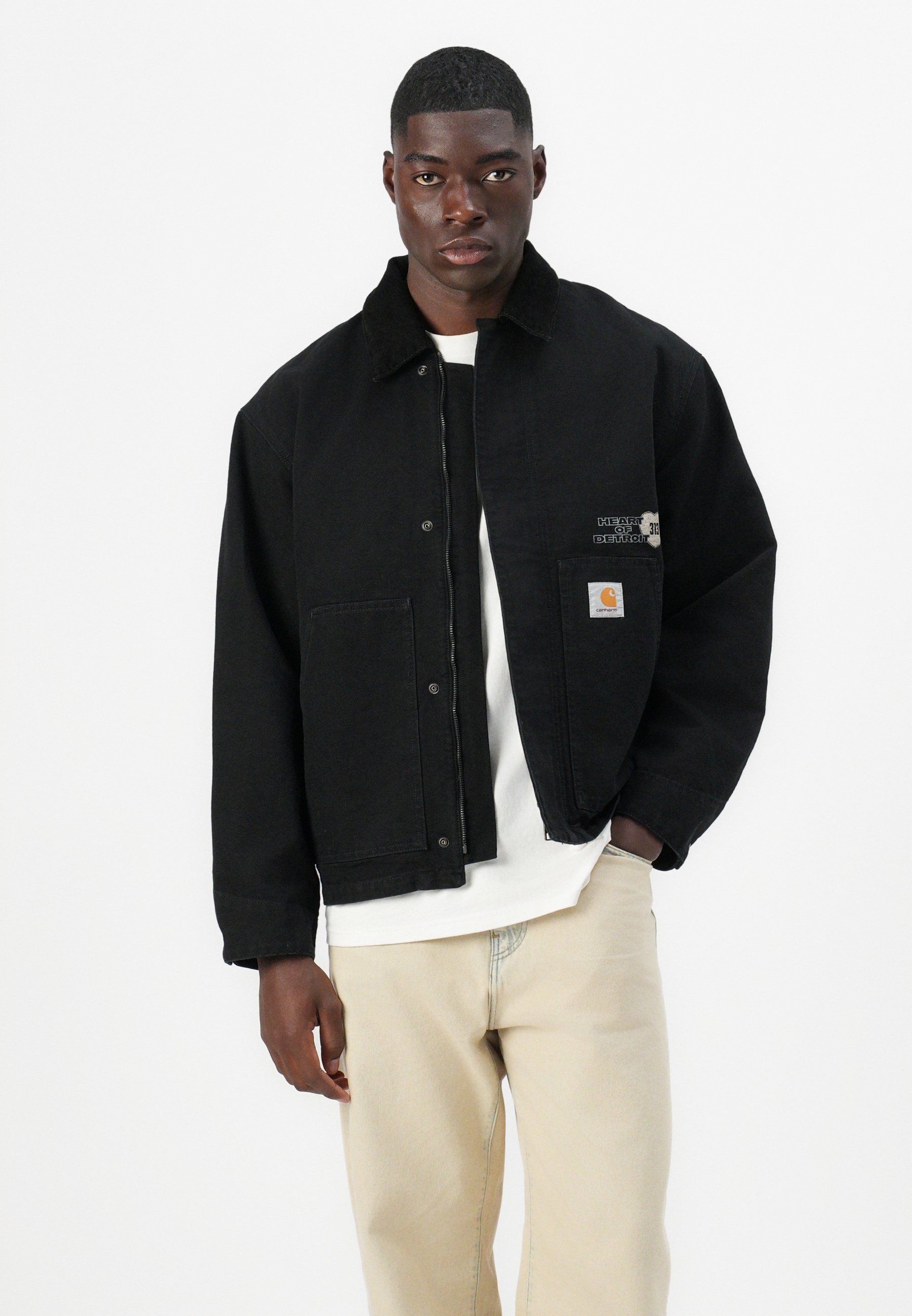 ジャケット・アウター carhartt wip arcan jacket Carhartt WIP ARCAN GRAPHIC JACKET DEARBORN - Jas - black/zwart