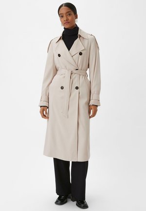 MIT BINDEGÜRTEL - Trenchcoat - helles beige