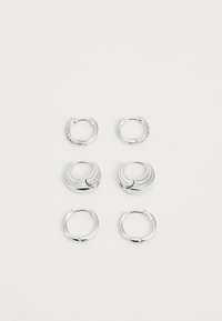 PCNOVA EARRINGS 3 PACK - Øredobber - silver-coloured